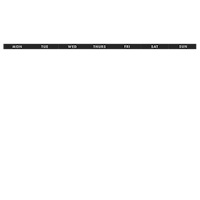 a black and white image of a black and white schedule